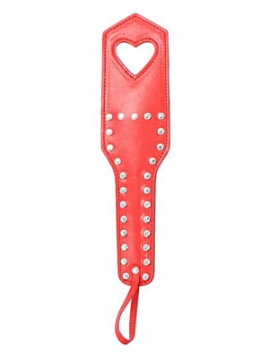 Σανίδα δερμάτινη -Heart Paddle (red)