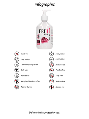 Fist It - Waterbased Sliding Butter 500 ml - Pump