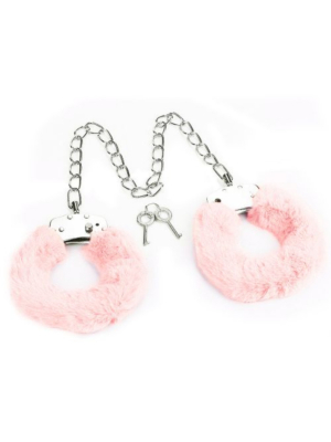 Pink Fluffy Leg Cuffs