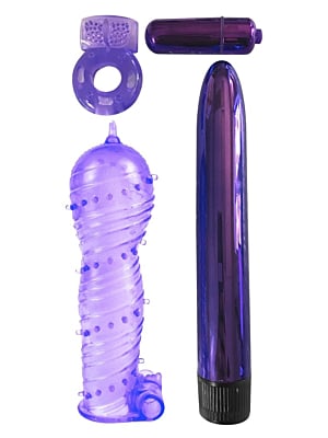 Pipedream Classix Ultimate Pleasure Couples Kit 18cm Purple
