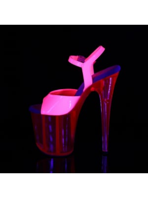Pleaser Ankle Strap Sandal- Platform 20cm Flamingo-809UVT