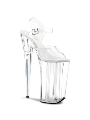 Pleaser skyscraper high heels ankle strap sandal 25.5cm clear Beyond-008-36