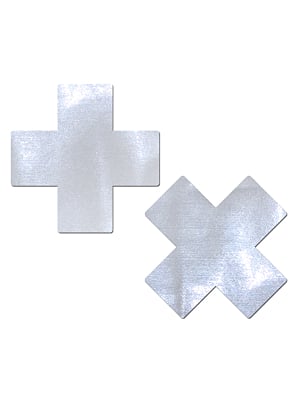 White Cross Nipple Pasties