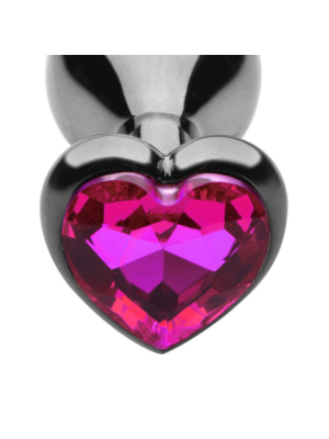 Heart Jewel Plug medium (pink)