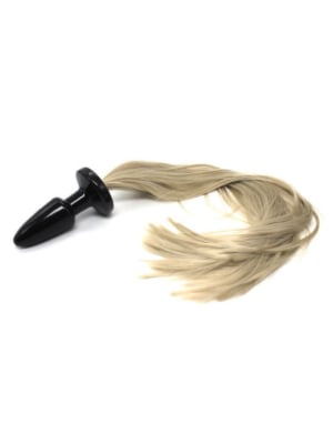 Long Horse Tail Blonde Anal Plug