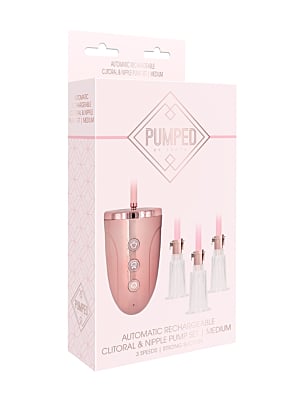 Αυτόματη αντλία κλειτορίδας-θηλών, Automatic Rechargeable Clitoral & Nipple Pump Set