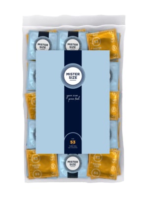MISTER SIZE PURE FEEL EXTRA THIN CONDOMS 53MM 100PCS