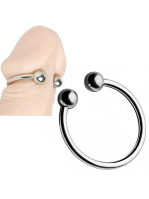 Pressure Point Beaded Glans Ring Stainless Steel 