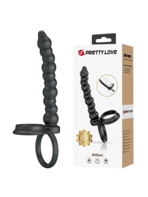 Pretty Love - Dillion Double Penetration Cock Ring Black