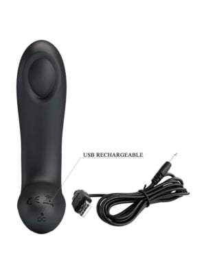 Pretty Love Archenemy Prostatic - Anal Stimulator Black
