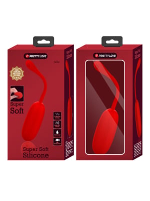 Pretty Love Julius Vibrating Egg Red