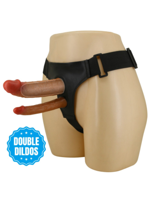 Pretty Love Keaven Harness Briefs with Double Dildos