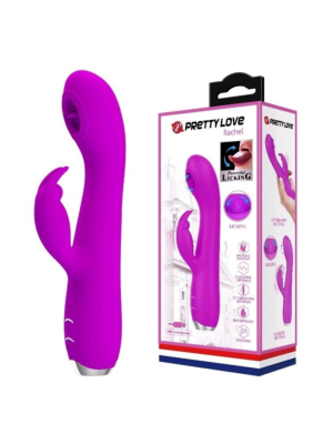 Pretty Love Rachel licking Vibrator Purple