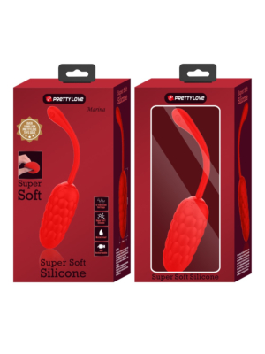Pretty Love Vibrating Egg Red Rechargeable Marine