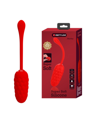 Pretty Love Vibrating Egg Red Rechargeable Marine