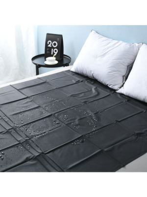 PVC Waterproof Bed Sheet Black L