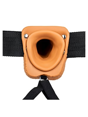 Realrock - Vibrating Hollow Strap-on with Balls - 9" / 23 cm