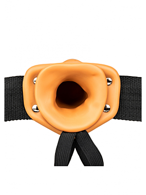 Real rock Vibrating Hollow Strap-on No Balls - 6 / 15,5 cm