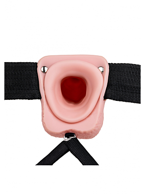 Realrock - Vibrating Hollow Strap-on with Balls - 9 / 23 cm