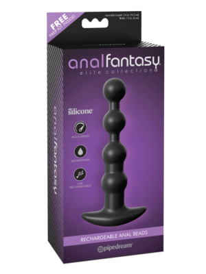 Δονούμενες Πρωκτικές Μπίλιες - Anal Beads Black 17cm  