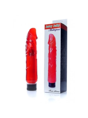 Ρεαλιστικός Δονητής Juicy Jelly 22 cm Κόκκινος