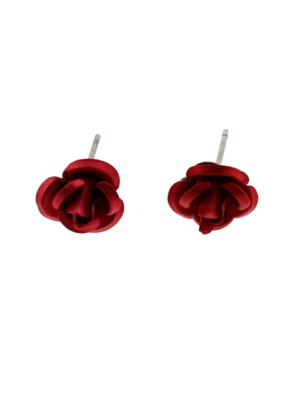 Red Rose Earrings (1 x 1cm)
