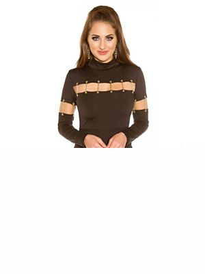 SEXY SHIFT DRESS WITH DECO CHAINS