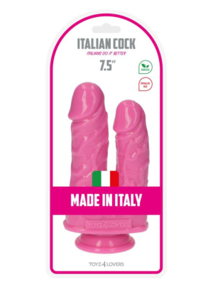 Διπλό Ομοίωμα Πέους Italian Cock Romolo and Remo Double Dildo (Ροζ) - Toyz4lovers