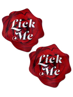 Καλύμματα Θηλών Red Blooming Rose "Lick Me" Nipple Pasties