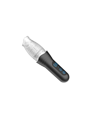 Rotating vibration and thrusting masturbator