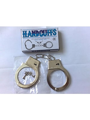Metal Gold Deluxe Handcuffs with two keys (Special Polished finish)