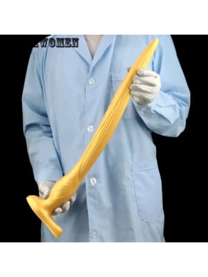XXL Silicone Wearable Butt Plug Dildo Gold