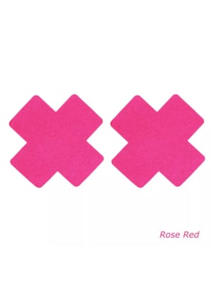Glitter Cross Nipple Pasties Stickers Rose