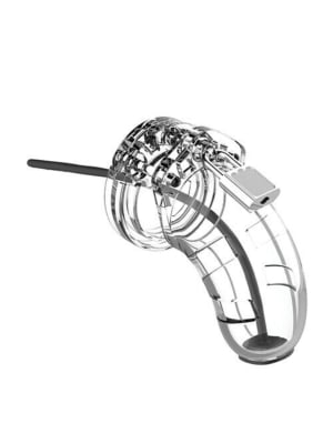 Model 15 - Chastity - 3.5" - Cage with Silicone Urethal Sounding
