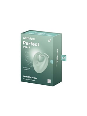 Satisfyer Perfect Pair 3 Vibrating Penis Ring Green