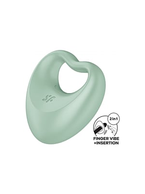 Satisfyer Perfect Pair 3 Vibrating Penis Ring Green