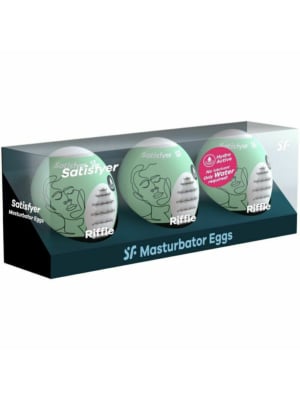 Satisfyer Riffle Masturbation Egg 3er Set