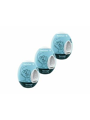 Satisfyer Savage Masturbator Egg 3er Set