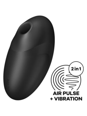 Satisfyer Vulva Lover 3 Air Pulse Stimulator & Vibrator Black
