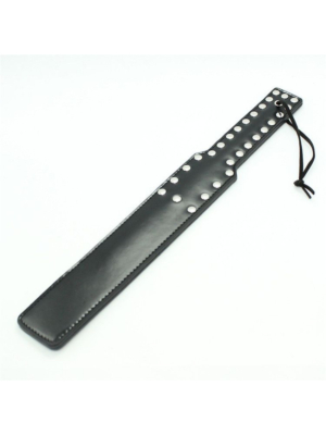 Σανίδα με δέρμα μαύρο και καρφιά Spank Paddle (black)