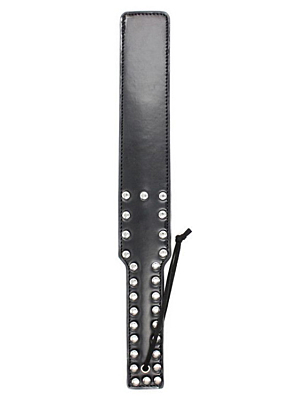 Σανίδα με δέρμα μαύρο και καρφιά Spank Paddle (black)