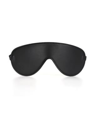 Sexy Vegan Leather Eye Mask Blindfold Black