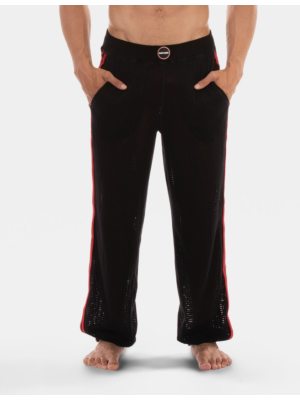 Barcode Berlin Shalvar Pants Leo Black - Red-M