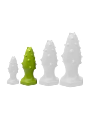 Silicone plug Monster Spike M 12 x 4.5cm Green