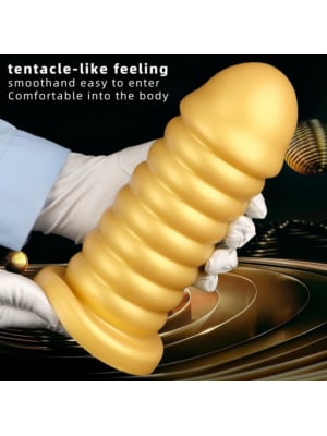 Silicone Anal Plug Dildo Gold