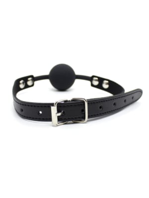 Silicone Ball Gag Black