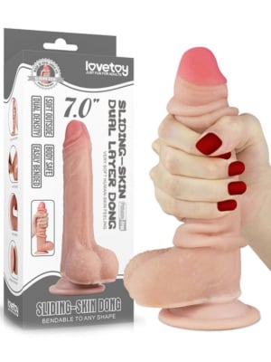 Sliding Skin Dong 7 inch