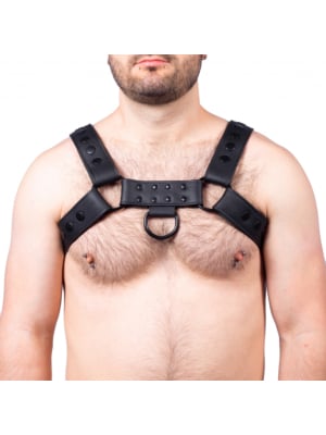 Snap Leather Harness Black - Taille  L/XL