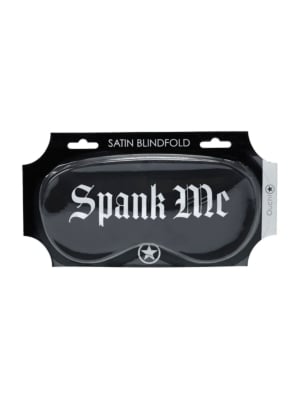 Spank Me - Printed Satin Mask