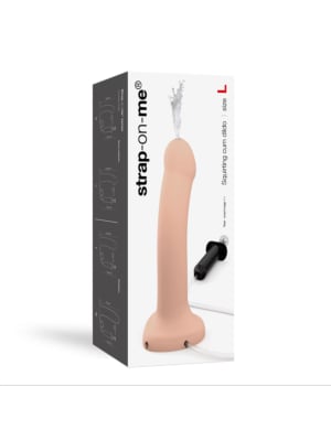 Squirting Cum Semi-Realistic Dildo Vanilla - L